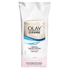 Olay Gentle Facial Cleansing Cloth Rose Water 30 Count face makeup remover WIPES