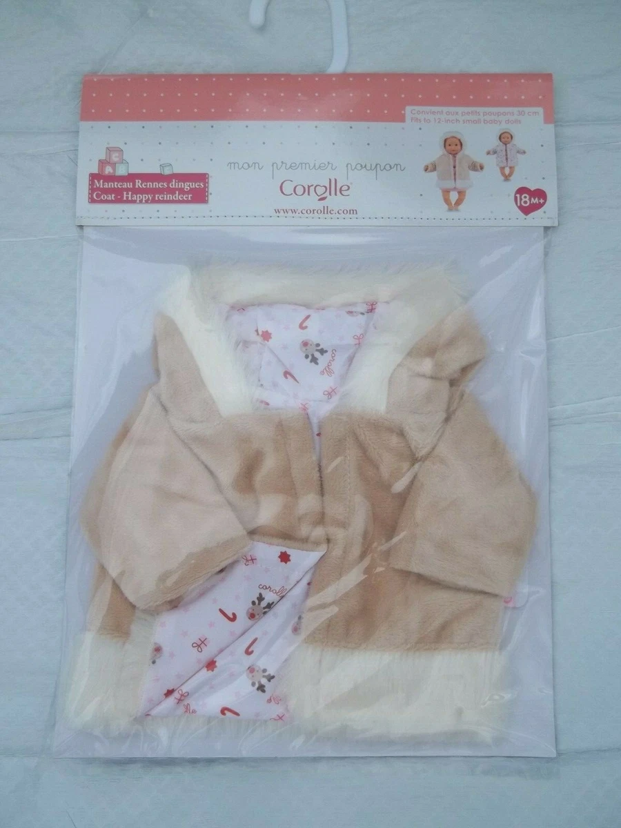 NEW COROLLE HAPPY REINDEER COAT CLOTHES FITS TO 12 INCH BABY DOLLS