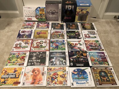 US Nintendo 3DS Games Mega Bundle w Console and Accessories and