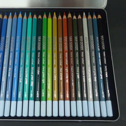 VAN GOGH Pencils Water Color 36 colors set Aquarelle Aquqrel Royal
