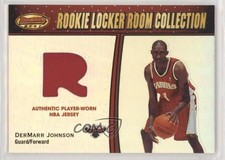 2000-01 Bowman's Best Rookie Locker Room Collection Relics DerMarr Johnson 0q3