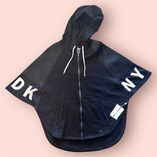 DKNY Poncho Zip Front Anorka Jacket Size M