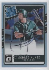 2017 Panini Donruss Optic Carolina Blue Prizm 28/35 Renato Nunez Auto 0f21