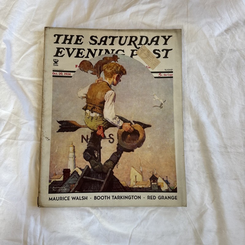 OCT 20, 1934 SATURDAY EVENING POST FULL MAGAZINE NORMAN ROCKWELL