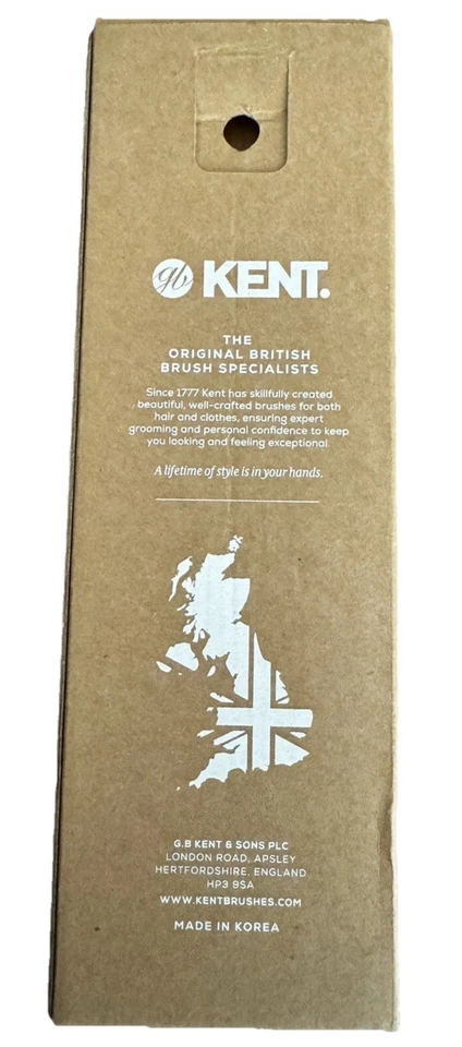 Cepillo de cerdas de jabalí de madera de haya Kent (Gran Bretaña) nuevo en caja - para todo tipo de cabello Foto 3 de 3