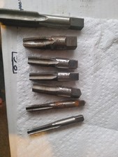 Hand Taps X7 pipe taps x2. 3/8 x1. 1/4 x1. See pics