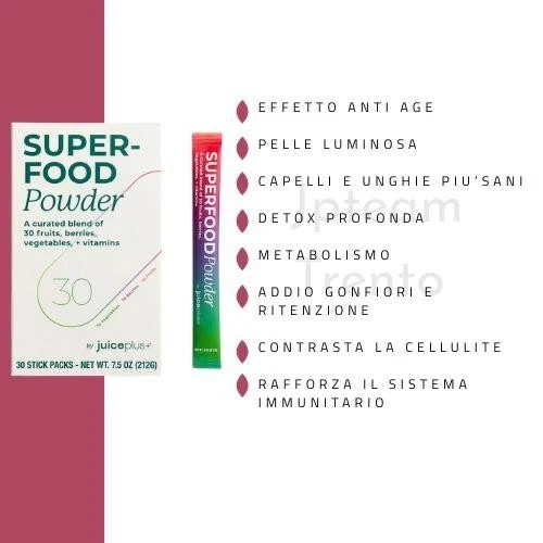Superfood JuicePlus Bacche Frutta Verdura 10 Stick - Immagine 3 di 4