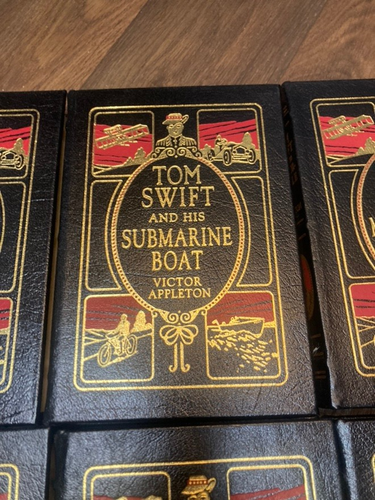 Easton Press TOM SWIFT Wireless Message Runabout Submarine Boat Motorcycle RARE! - 第 12/17 張圖片