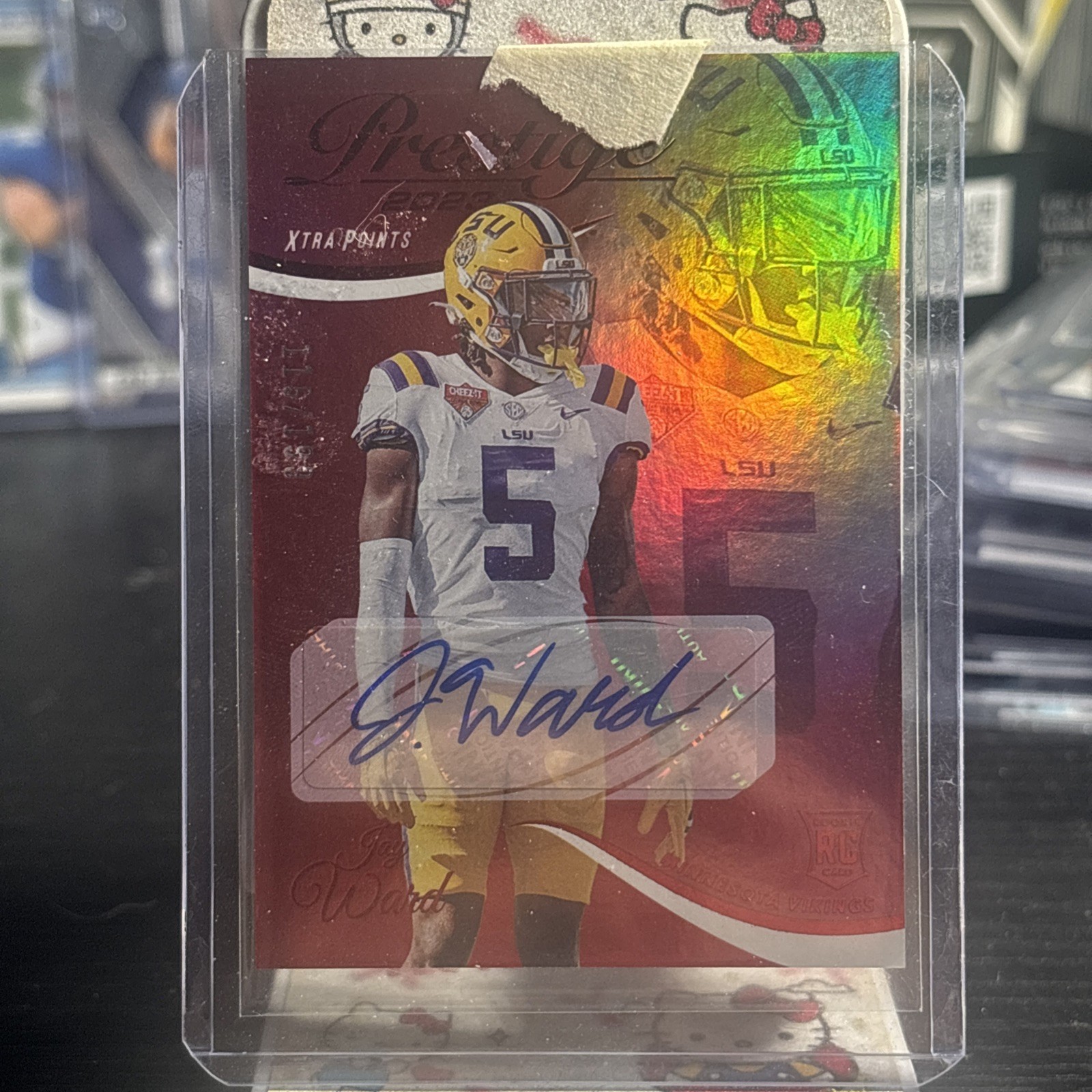 Jay Ward Panini Prestige #395 Signature-Red Xtra Points Premium