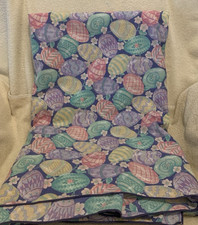 Decorative EASTER EGG Cotton Rectangle Tablecloth 98" x 60" - GUC