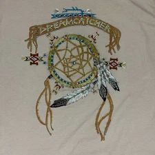 VTG Western Diamond Dust XL Native American Dreamcatcher Shirt 1995 90s USA SS