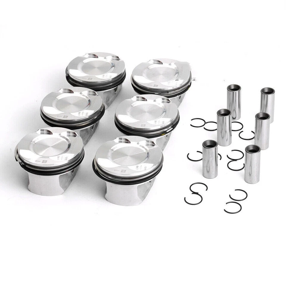 6x Pistons Rings Set CR 9.3:1 For BMW E87 E90 E92 E60 130i 330i 530i N52B30BF - Изображение 3 из 4