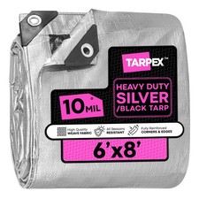 TARPEX - 10 Mil Silver Black Heavy Duty Poly Tarps