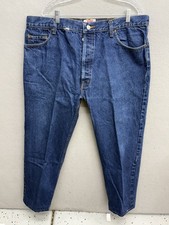 Vintage Levi s 501 Made In USA Straight Leg Button Fly Dark Wash Jeans 40x30