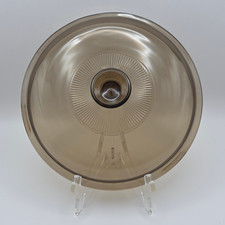 Vintage Pyrex Visions Amber Smoked Glass LID ONLY V-33-C 9.25" Replacement