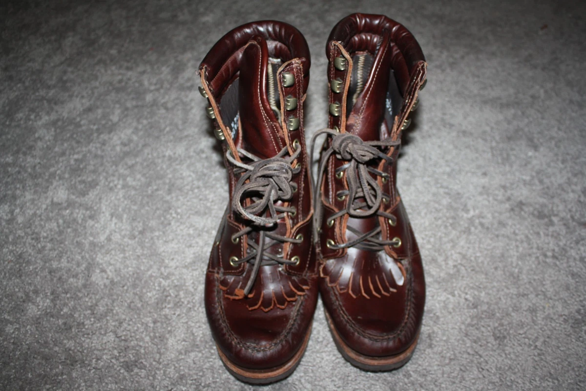 Ronnie Fieg By Sebago Brown Whip Stitch Lace Up Boots Size 8 Men\'s Ronnie Fieg X Sebago Artisan Collection Iroquois RARE  main image 3
