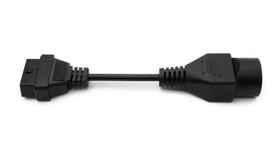 OBD Kabel 10 cm OBD 2 Buchse für Mazda 17pin in Schwarz für Auto Diagnose