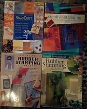 Lot of 4 Rubber Stamping Books Techniques Craft