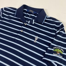 121st US Open Torrey Pines Polo Para Hombres M Azul Rayas Golf Ralph Lauren 2021