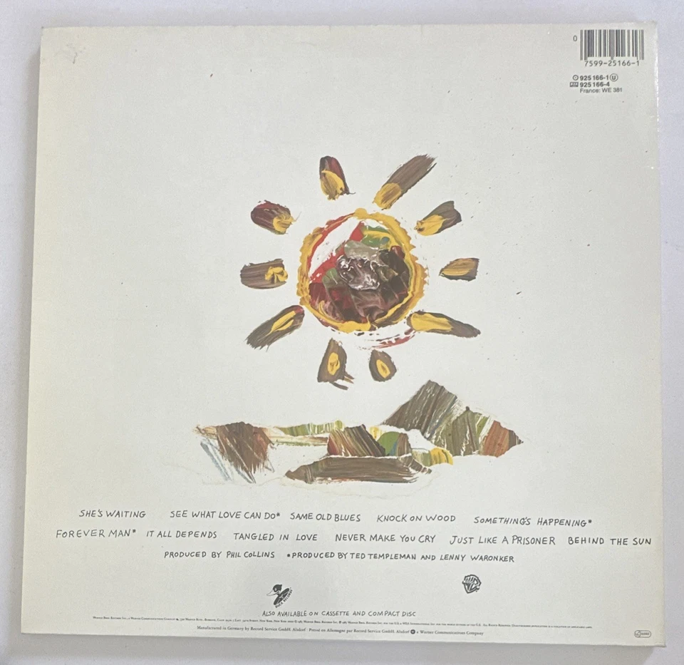 Eric Clapton ~ Behind the Sun ~ Lp Vinyl Record (1985) 925166-1 EX / NM - Image 3 of 4