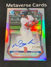 2026 Bowman Chrome Nelly Taylor Refractor 1st Prospect Auto 471/499 Red Sox