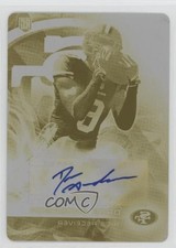 2015 Topps Platinum Rookies Printing Plate Yellow 1/1 Dres Anderson Auto 4g8