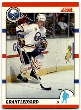 1990-91 Score Canadian Grant Ledyard Rookie Buffalo Sabres #233