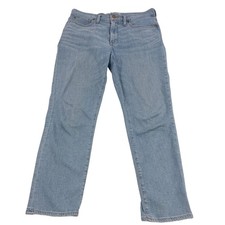 Madewell The Mid-Rise Perfect Vintage Jean Women 28 Light Blue Stretch FLAW