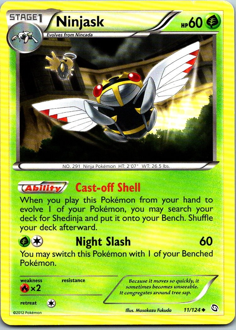 Ninjask Uncommon Dragons Exalted 11/124 NM