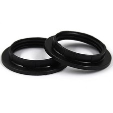 2 PCS Lamp Shade Collar Rings - E27 Light Socket Collar Ring - Black Lamp Sha...