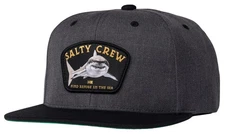 Salty Crew Lurking Snapback Hat - Dark Heather - New