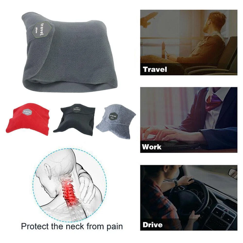Travel Pillow Memory Foam Neck Support Super Soft Head Rest Car Plane Cushionμη