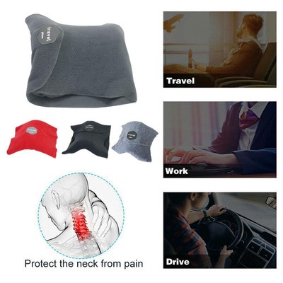 Travel Pillow Memory Foam Neck Support Super Soft Head Rest Car Plane Cushion+