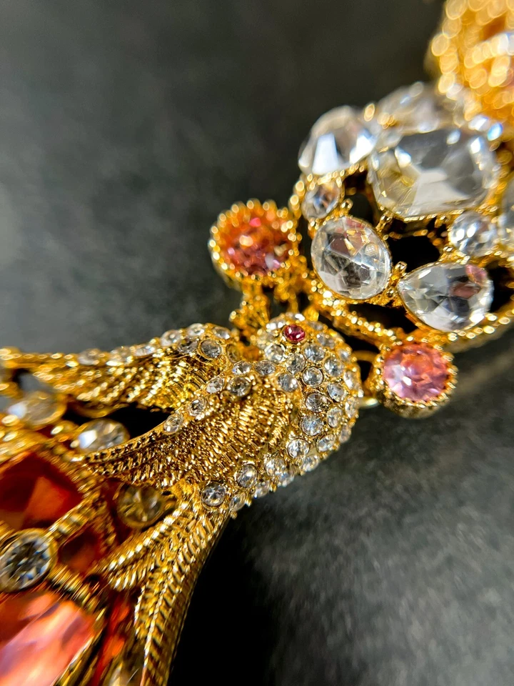 Impresionante collar victoriano, collar llamativo, collar de boda, collar de novia Foto 3 de 4