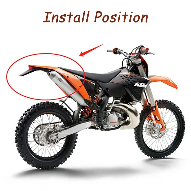 LED Motorcycle Dirt Bike Rear Fender Tail Light Turn Signals For Kawasaki KX250F - Image 3 of 4