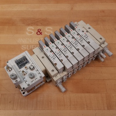SMC 10 Port 7 Valve Assembly, EX600-SMJ1, EX600-ED2, SV3400-5FU, SV3300