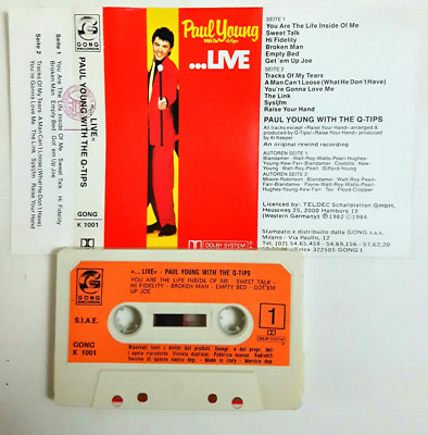 Paul Young and The Q-Tips ...Live No Barcod Mc Tape Cassette