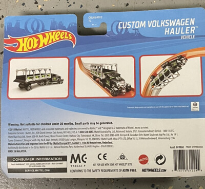 Hot Wheels 2015 Track Stars Custom Volkswagen Hauler Blue w/Flames