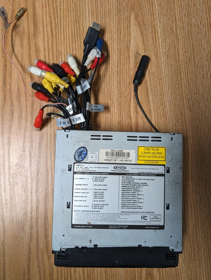 Jensen  AM/FM/MP3/CD/DVD VM9312 Media Link Wiring for Hyundai/Kia - Image 4 of 4