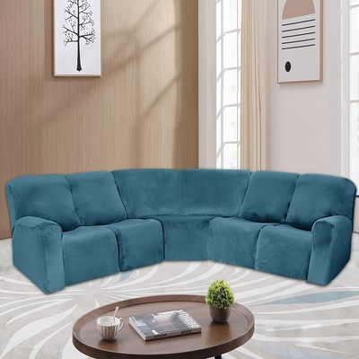 7 / set velvet 5 seat corner sofa cover, warm furniture protection decoration