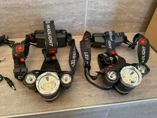 2 - Rechargeable LED Headlamp 10000 Lumens Bright Headlight Portable Waterproof