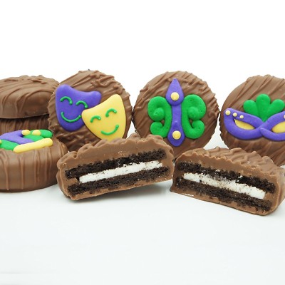Philadelphia Candies Mardi Gras Fat Tuesday Milk Chocolate Covered OREO  Cookies