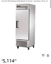 True Freezer 115V 1PH TS-23F Stainless Steel