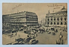 Le Grand Hotel Paris France Vintage 1950 Sepia Tone Postcard 8194