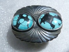 Classic Handcrafted Southwestern Turquoise Ring, Sterling, Size 5-3/4