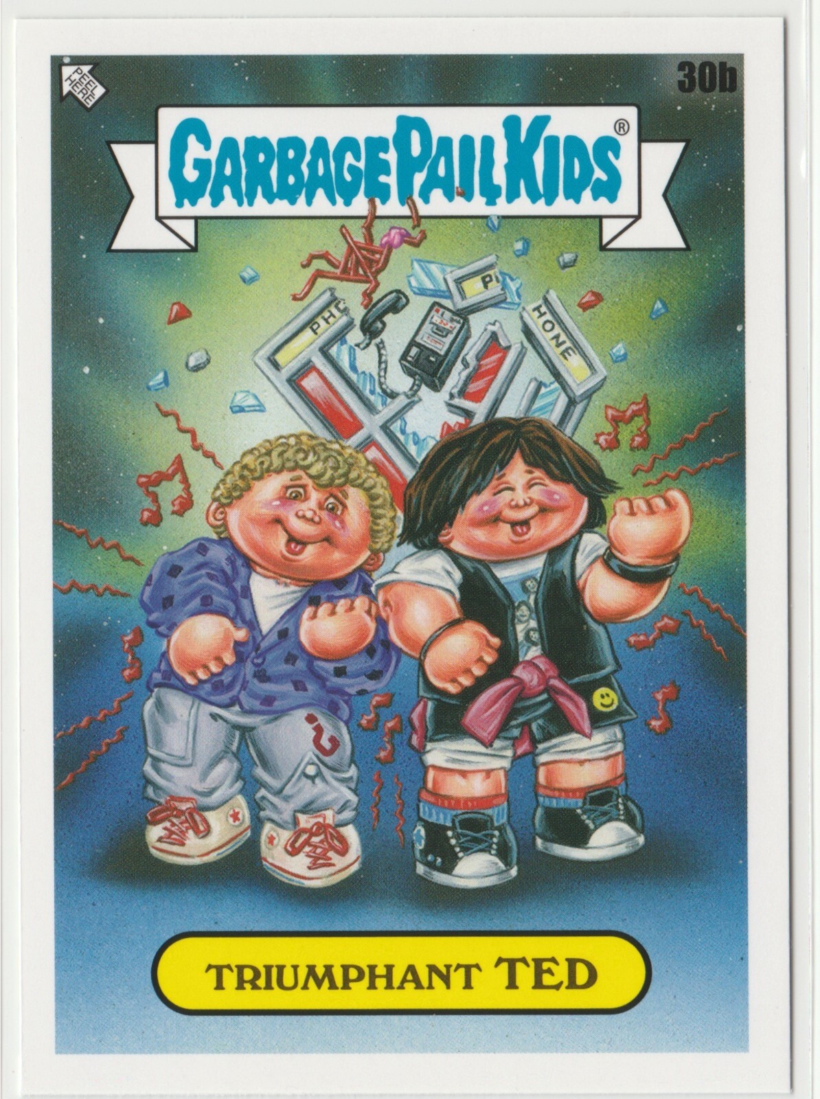 Triumphant Ted 30b Bill & Ted Garbage Pail Kids GPK 2023 Intergoolactic Mayhem Card