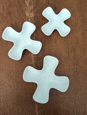 3er Set Porzellanschalen Ciroa weiß Flora verschachtelt. Verpackt.