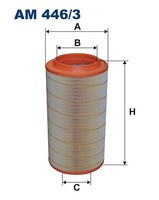 Filtron AM446/3 Luftfilter FüR MAN TGA TGS TGX D0836LF41-D3876LF12 06.99-