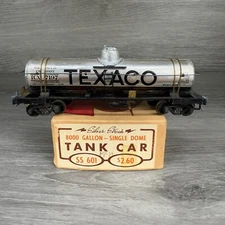 HO Scale Silver Streak 8000 Gallon Single Dome Tank Car SS601 Texaco TCX 7197