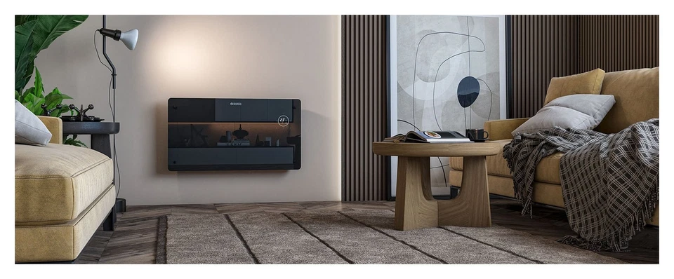 Splendid Termoconvettore 2000W 60m³ CALEO Glass WiFi Black 99238 - Immagine 2 di 2